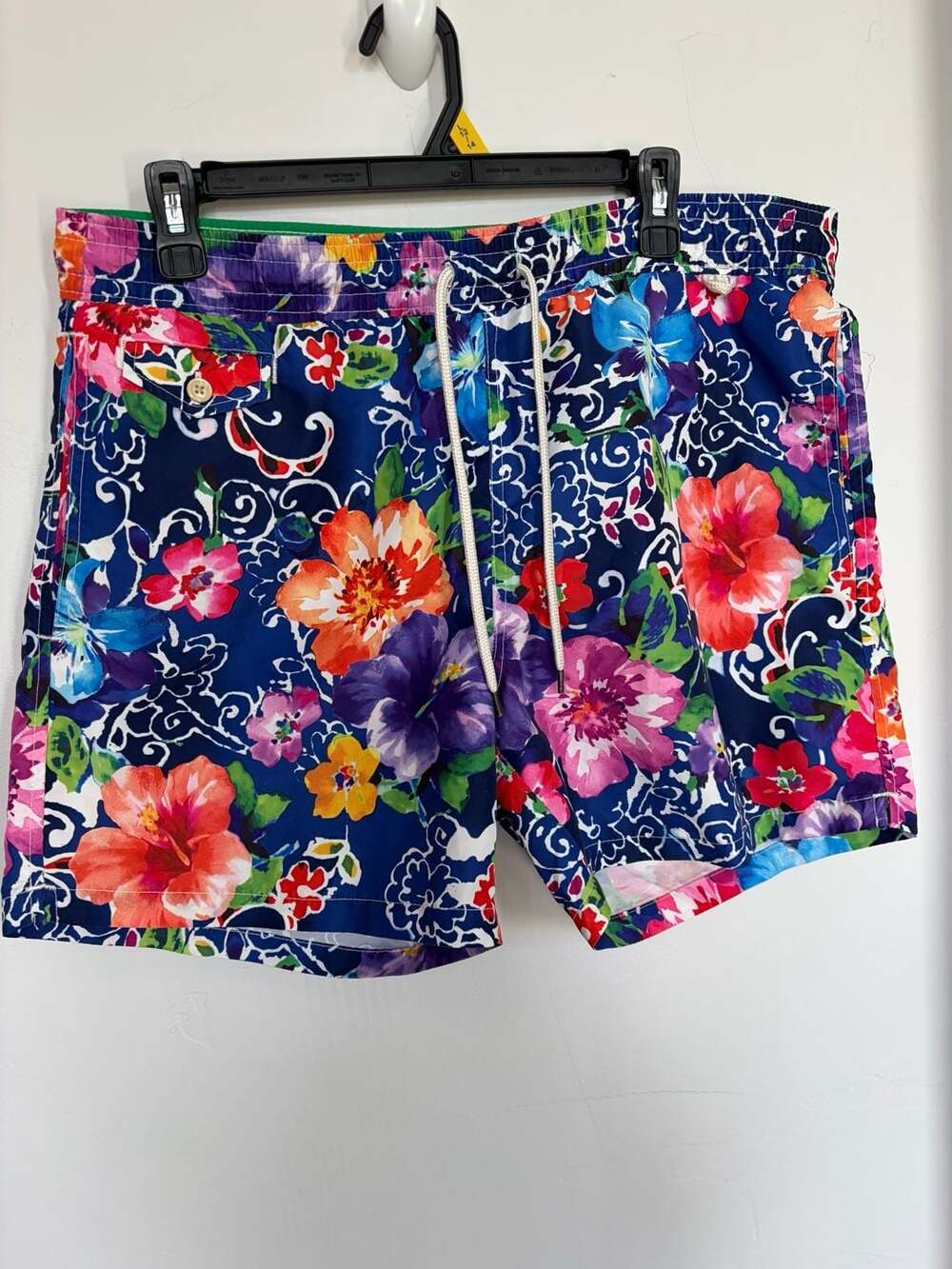 Polo Ralph Lauren Swimsuit Swim Shorts - Bright Aloha Floral Watercolor - Size L